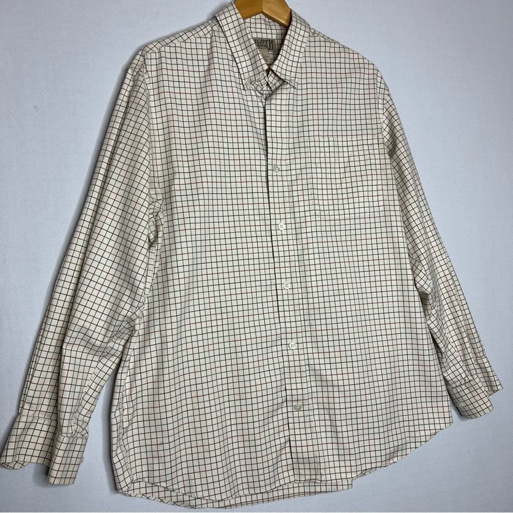 Duluth Trading Co Plaid Long Sleeve Button Down Mens Shirt Size L - Picture 3 of 8